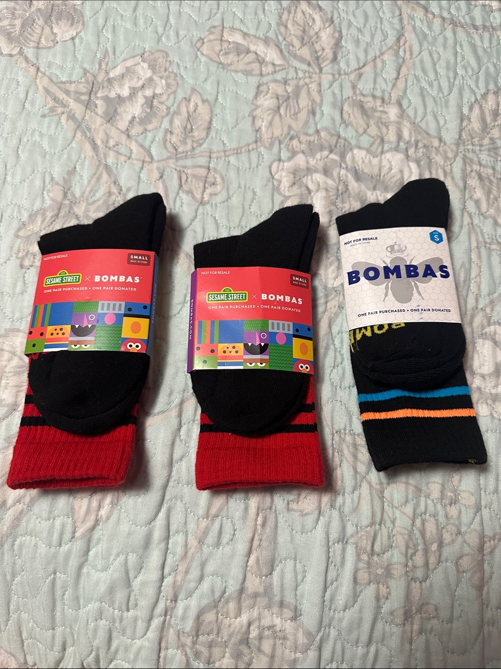 Bombas Socks lot (3) size small
